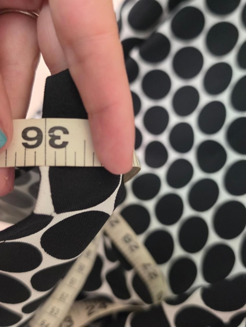 2000s Y2K Black White Polka Dot Midi Dress With Red Belt Size 12 - Picture 2 of 6